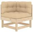 thumbnail image 4 of vidaXL Patio Furniture Set with Cushions Outdoor Lounge Set 8 Piece Solid Wood, 4 of 8