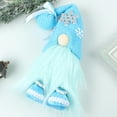 thumbnail image 6 of YIMWNYI Blue Gnome Doll with Snowflake Hat, Decorative Ornaments, Faceless Gnome Figurine, Christmas Home Décor, Unique Holiday Decoration, Plush Gnome Décor, 6 of 6