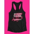 thumbnail image 3 of Fitness Workout Motivation Quote Tank Women -Image by Shutterstock, Female x-Large, 3 of 4