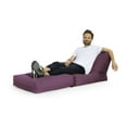 thumbnail image 4 of Gouchee Home Twist Brava Purple Bean Bag Chair – Water-Repellent Polyester Oxford Fabric with Polystyrene Bead Filling, Suitable for Adults and Teens, Convertible Seating for Living Room or Dorm, 4 of 9