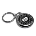 thumbnail image 2 of iPick Image for Jeep Grill Real Black Carbon Fiber Gunmetal Roundel Metal Case Key Chain, Official Licensed, 2 of 5