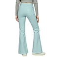 thumbnail image 7 of OOOUM Girls High Waist Flare Pants Stretch Fabric Slim Fit Bootcut Jeans Casual Daily Fashion Outdoor Relaxed Denim Bottoms Mint Green2 9-10 Years, 7 of 7