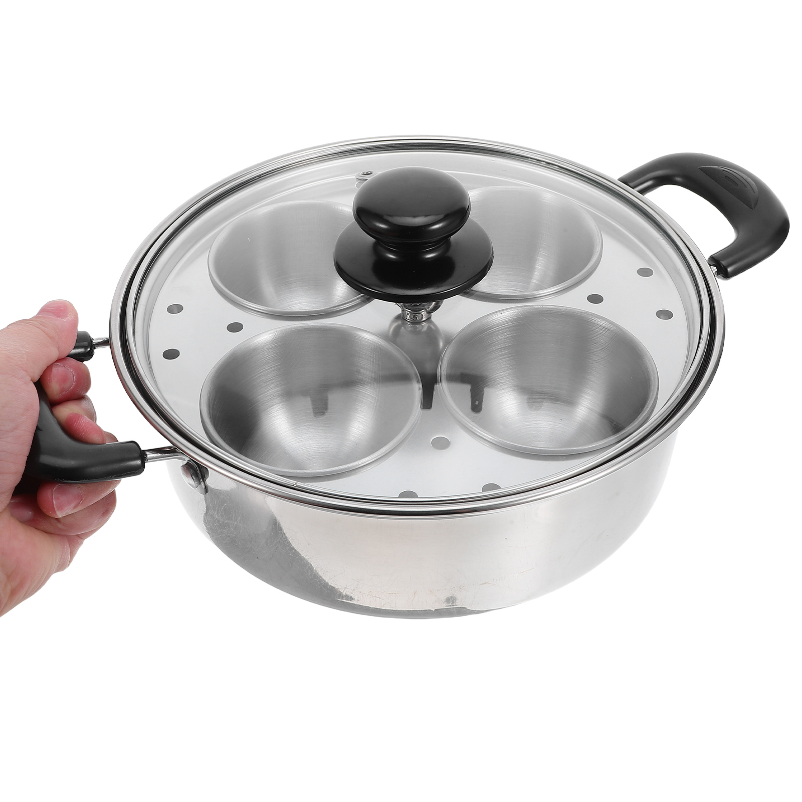 Homoyoyo Stainless Steel Steamer Pot - Multi-Functional Cooker for Even Steam Cooking and Healthy Meal Preparation