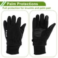 thumbnail image 3 of Guantes de ciclismo de dedo completo para mujer, guantes de motocicleta para escalar, motorizar, ciclismo, forro polar doble, negro, talla única, 3 of 6