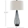 thumbnail image 2 of Blue-Gray Clear Black Nightcap Table Lamp, 2 of 4