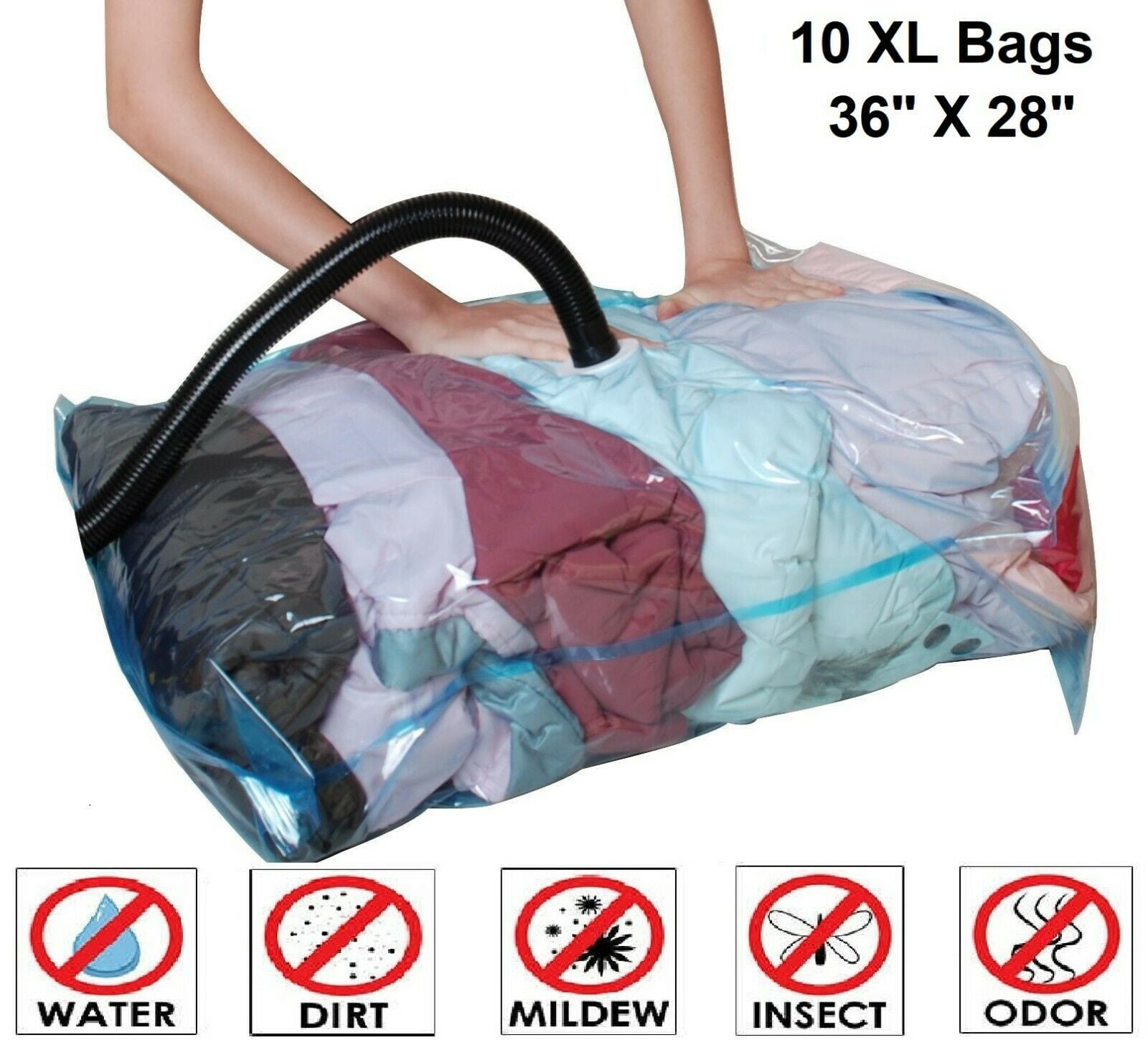 Details about   50 PACK Space Saver Extra Large Vacuum Storage Bag 90X70cm ZIPLOCK Wholesale XL 