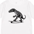 thumbnail image 4 of Inktastic Funny Alligator on Skateboard Boys Long Sleeve Toddler T-Shirt, 4 of 5