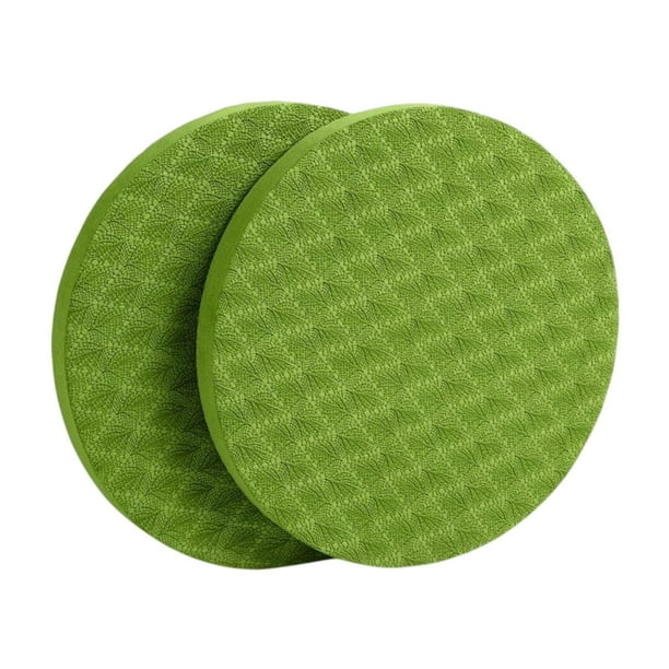 2 rodilleras de yoga para pilates, accesorios de yoga, cojín antideslizante para rodillas. Verde