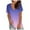 Purple B, variant on UHUYA Womens Tops Mothers Day Gifts Fashion Summer V-Neck Short Sleeve Print Casual T-shirt Purple A XL US:10