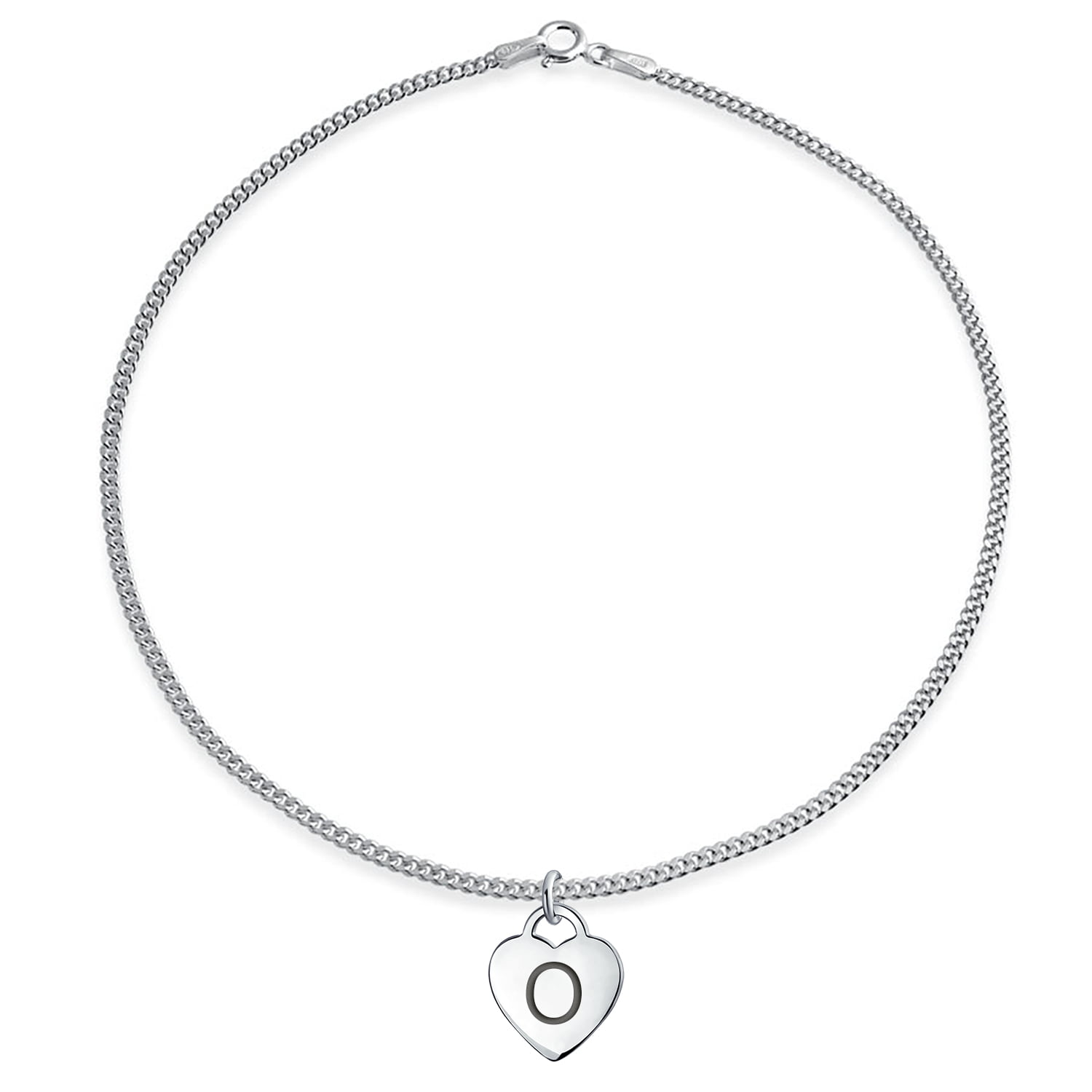 TOOPNK Heart Initial Anklet for Women Letter Anklet Dainty Chain Anklet with Initials Silver Ankle Bracelets for Girl Beach Jewelry