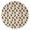 Doberman Heart Orange, variant on 60 Inch Round Flannel Blanket for Adults & Kids, Soft, Cozy, Lightweight, Home, Travel, Indoor & Outdoor,Doberman Heart Minimalist Beige Pattern