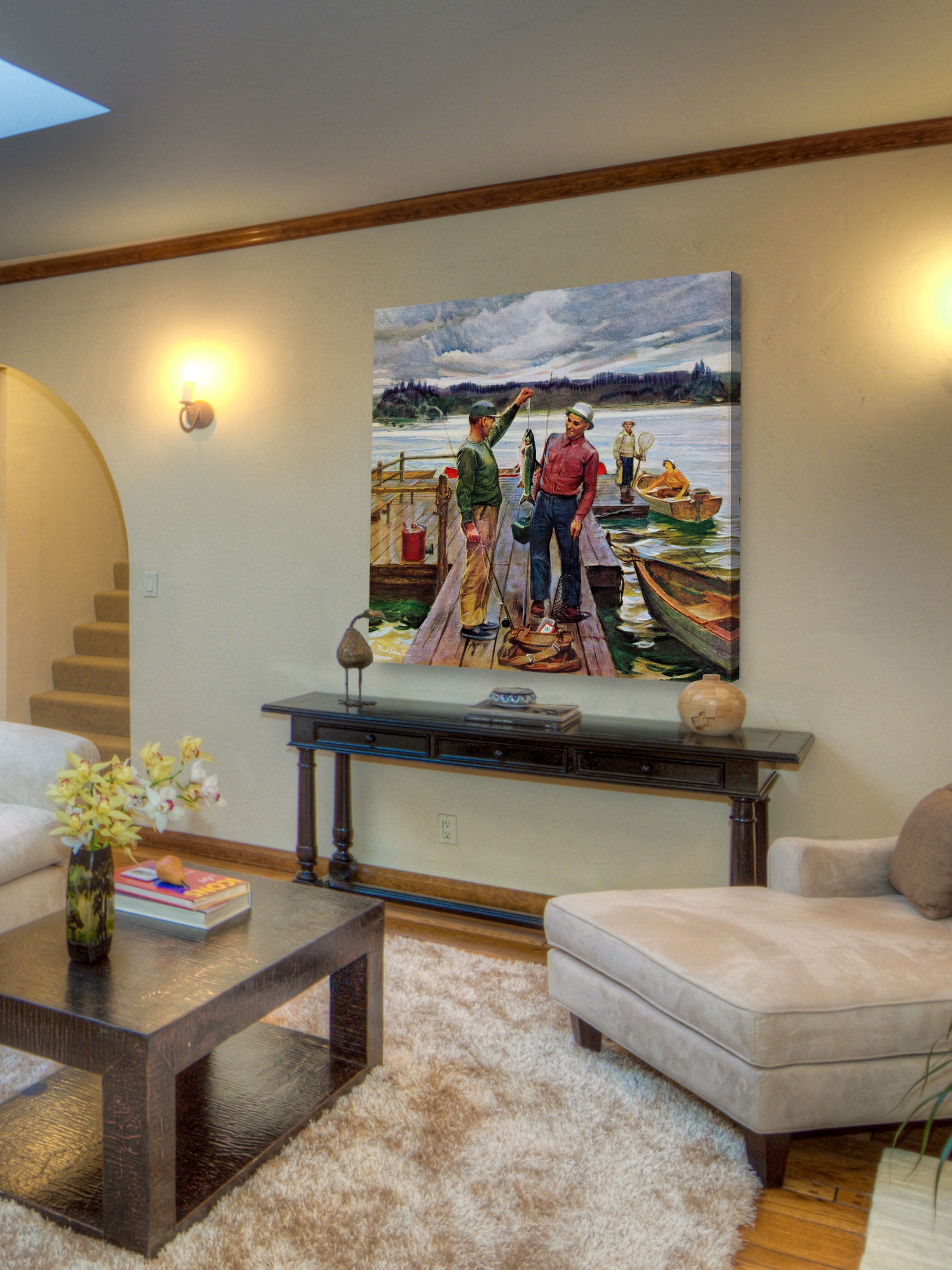 "The Big One" Painting Print on Wrapped Canvas