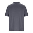 thumbnail image 4 of DPTALR George Men’s Short Sleeve Athletic Shirts,Casual Moisture Wicking Collared Golf T-Shirts with Buttons and Pocket,Solid Color,Gray,Big and Tall Men XL, 4 of 6