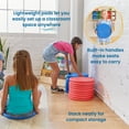 thumbnail image 4 of ECR4Kids CircleSpots Flexible Seating Floor Pads, Classroom Essentials, Blue/Red, 20-Piece, 4 of 9