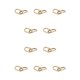 thumbnail image 1 of Minnieouse 1 par de pendientes geométricos de moda de cobre para mujer, joyería de decoración elegante, pendientes para novias para compromiso dorado Oro 10piezas Minnieouse CBP330332, 1 of 6
