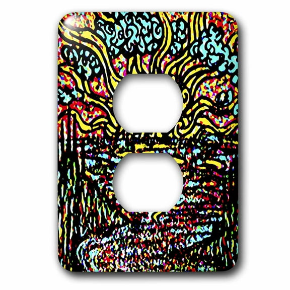 3dRose, Forgiving Sun, 2 plug outlet cover