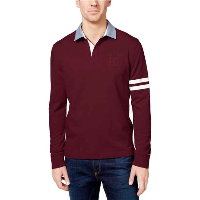 Polo de Rugby Tommy Hilfiger rojo XXL