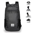thumbnail image 2 of Mochila plegable LIGERA de 20 l resistente al agua para senderismo XCF color negro, 2 of 4