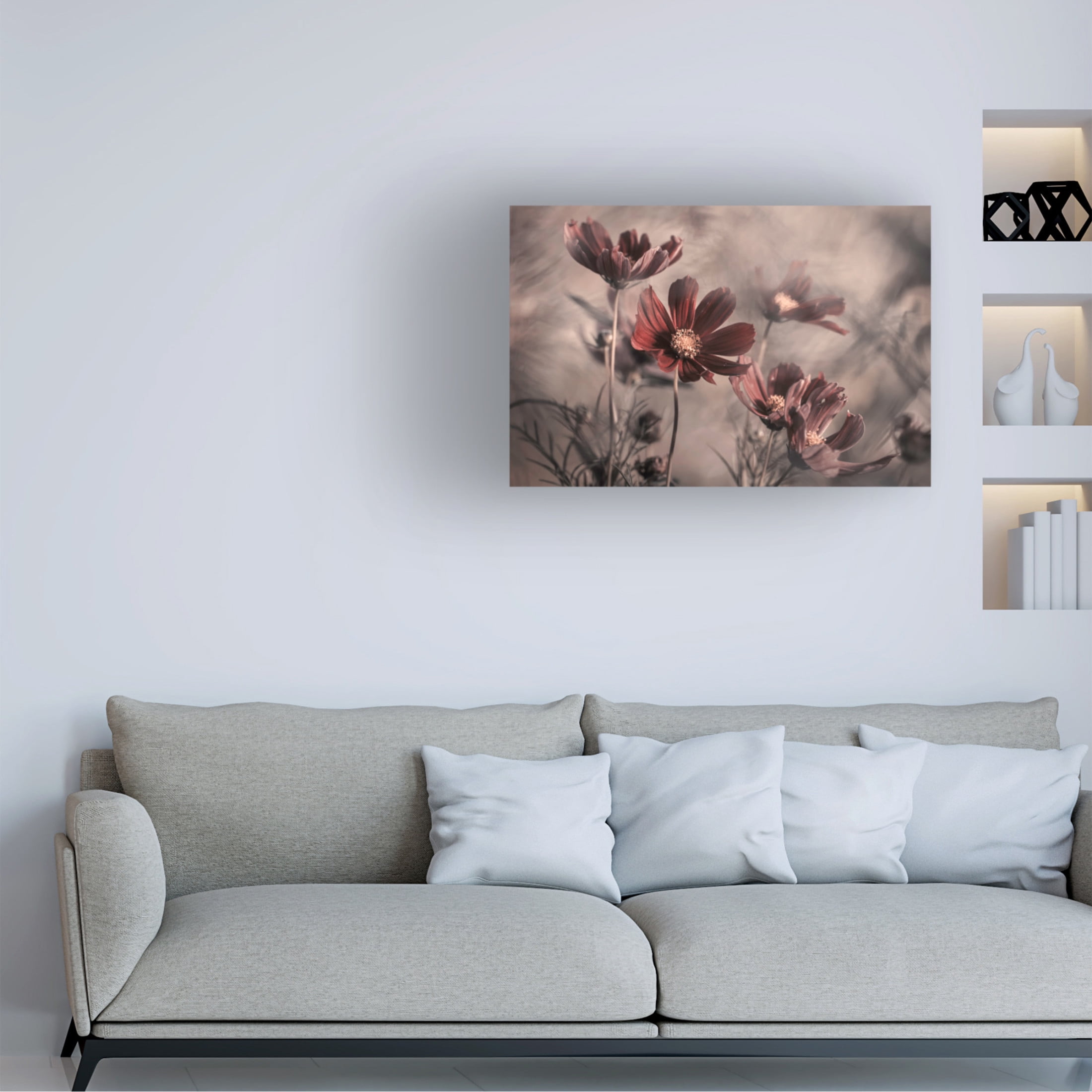 Canvas Wall Art - Fabien Bravin 'Cosmos 2019' Wall Art for Living Room, Bedroom, or Office D?cor by Trademark Fine Art - 32 x 22 Inches