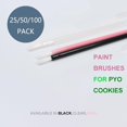 thumbnail image 3 of czcpp-PYO Mini Paint Brush Cookies (Disposable, Food Safe) - Lip, Nail, Cookie Paint Brushes (100, Pink), 3 of 4