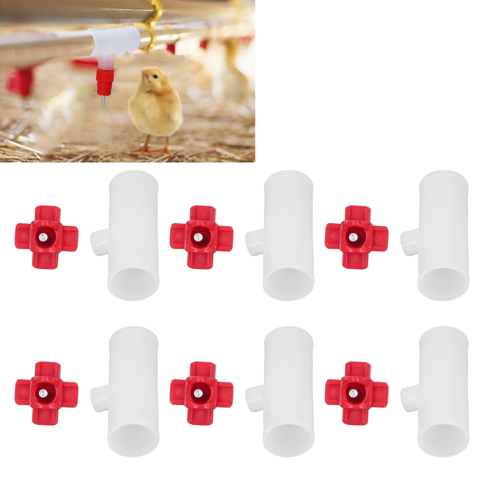 Chicken Waterer Nipples, 20 Pack Horizontal Chicken Water Nipple