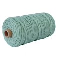 thumbnail image 1 of Cuerda de Macramé, Hilo de Macramé de Algodón Natural de 3 mm x 100 m, Cuerda de Hilo para Trenzar Bricolaje, Tapiz de Plantas, Colgador de Banderas, Manualidades, Decoración Colgante, Envoltura de Regalos, Verde Claro Sailing Electrónica, 1 of 5
