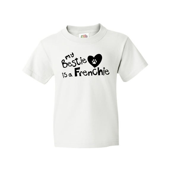 Inktastic Bestie Frenchie Youth T-Shirt
