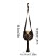 thumbnail image 3 of Kit de cesta colgante tejida DIY | Colgador de macramé para plantas con cordón de algodón suave | Decoración para macetas de interior y exterior | Decoración de pared de yute de 89 cm para el jardín, 3 of 8