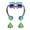 Multicolor, variant on Weloille Fake Nose Hoop Magnetic Horseshoe Rings 316L Stainless Steel