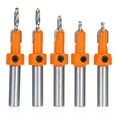 thumbnail image 1 of 5pcs Countersink Drill Bit Woodworking Screws Chamfering Wood Hole Drills Bit with Hex Key, 1 of 7