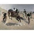 thumbnail image 2 of Remington, Frederic 32x25 White Modern Wood Framed Museum Art Print Titled - Turn Him Loose, Bill, 2 of 4
