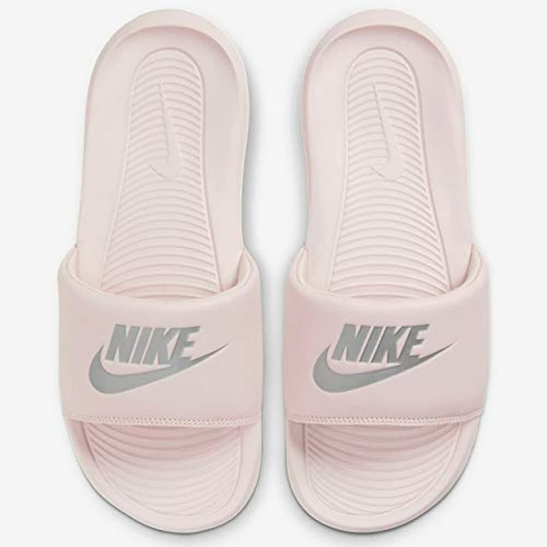 ◆Nike◆ Victory One Women's Slides CN9677-600 Women's Nike Victori One Slide Barely Rose/Metallic Silver