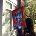 thumbnail image 2 of Carolines Treasures LH9579CHF Noir Great Dane Puppy Drapeau de Noël en Toile Flocons de Neige Rouges Taille Maison, 2 of 4