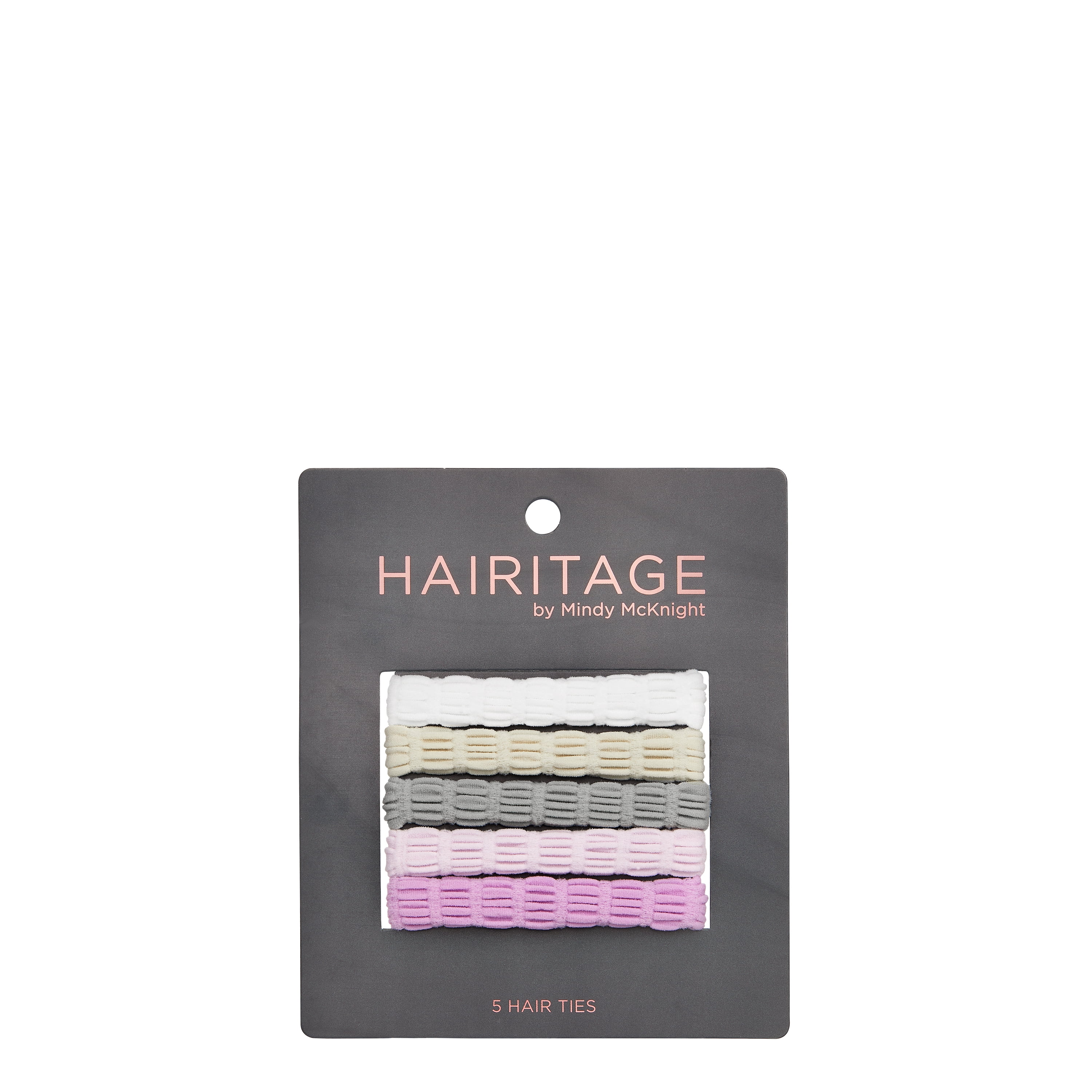 Hairitage Mesh Hair Scrunchies - Multi (White, Ivory, Gray, Lavender, Purple)