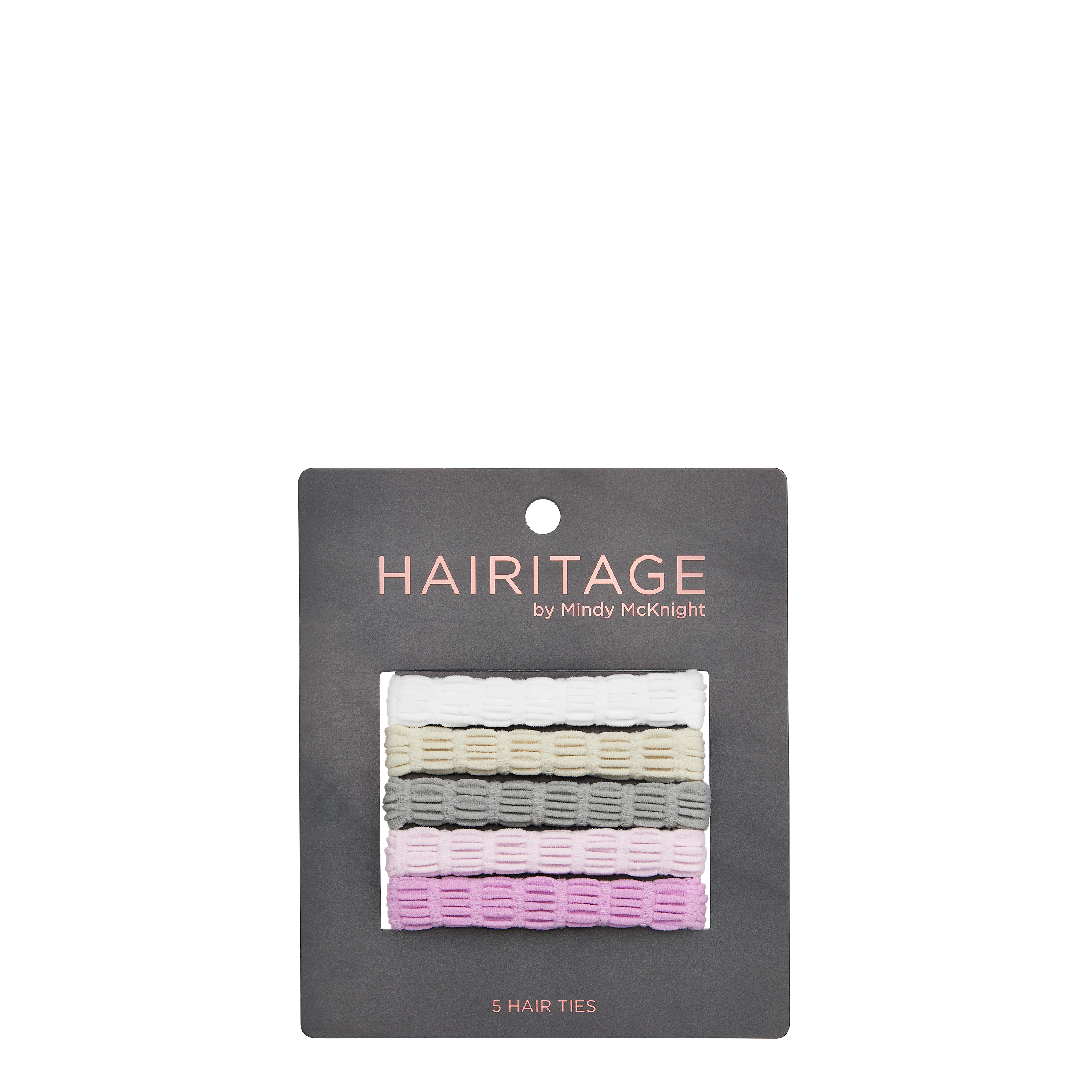 Hairitage Mesh Hair Scrunchies - Multi (White, Ivory, Gray, Lavender, Purple) - image 2 of 6