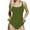 Army Green, variant on CaComMARK PI Sale One Piece Swimsuit for Women High Waisted Tummy Tuck Ribbed Sexy Slim One Piece Swimsuit Army Green L