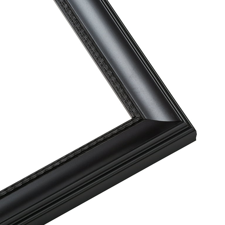 8x16 Frame Black Real Wood Picture Frame Width 1.25 inches