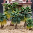 thumbnail image 4 of GAXIRE Mini Model Palm Tree Plastic Green 15Pcs 3.5in, 4 of 10