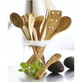 thumbnail image 2 of Scanwood Olive Wood Cooking Spoon Set 10"" 12"" 14"", 2 of 2