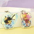 thumbnail image 3 of Llaveros personalizados de dibujos animados, colgante de logotipo acrílico transparente con holograma, foto personalizada de Anime, 3 of 5