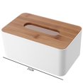 thumbnail image 4 of Caja de pañuelos de plástico Cubierta de madera moderna Servilletas de papel para autos Estuches (A) Likrtyny Para estrenar, 4 of 4