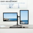 thumbnail image 2 of VIVO Dual Monitor Free-Standing Mount for Computer Screens up to 30", 2 of 8