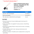 thumbnail image 2 of Engine Crankshaft Position Sensor Connector - Compatible with 1998 - 2014 Lincoln Navigator 1999 2000 2001 2002 2003 2004 2005 2006 2007 2008 2009 2010 2011 2012 2013, 2 of 2