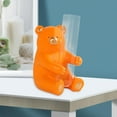 thumbnail image 3 of Jarrón transparente con figuras de animales para decorar el dormitorio. Oso naranja, 3 of 9