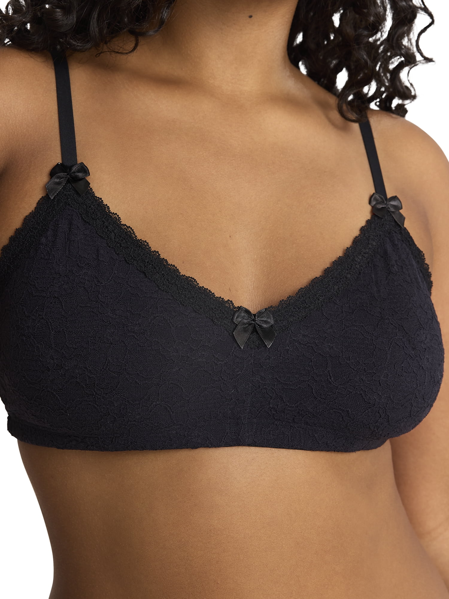 Mills by Millie Bobby Brown Women's Flirty Lace Triangle Bralette, Sizes XS-XXXL
