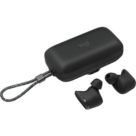 Logitech - Zone True Wireless Bluetooth Earbuds - Black
