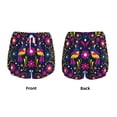 thumbnail image 6 of Uemuo Colorful Mexican Pattern Women's Athletic Shorts High Waisted Running Shorts with Liner Pockets Gym Elastic Workout Shorts-X-Large, 6 of 9