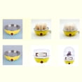 thumbnail image 3 of Cocedor de huevos,Cocedor eléctrico de huevos para huevos duros,Hervidor de huevos Cocedor de huevos Vaporizador eléctrico de huevos,Olla eléctrica multifunción para cocinar huevos amarillo, 3 of 7