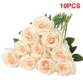 thumbnail image 4 of Innens 5-20Pcs Silk Roses Artificial Flowers Realistic Bouquet Home Decor Valentine Gift, 4 of 27