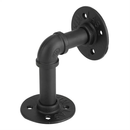 

Shelf Bracket Wall Bracket Wall Shelf Black Iron Industrial Pipe Shelf Bracket Holder DIY Home Decor Wall Mounted Support #Detachable